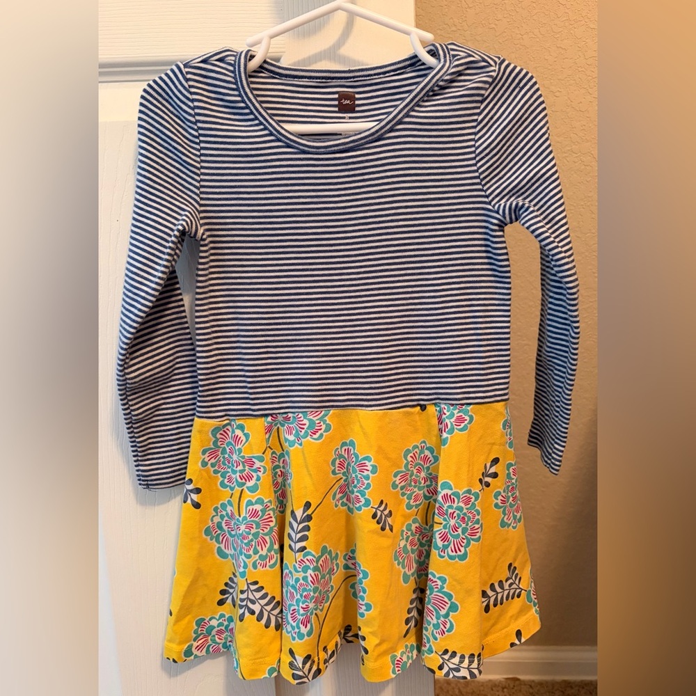 Tea Collection Blue and White Striped dress